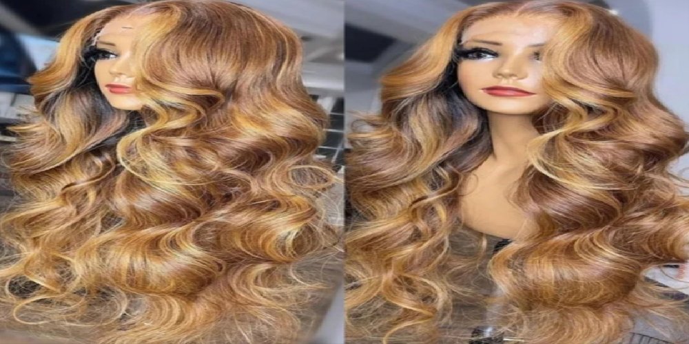 Slaying With A Honey Blonde Wig