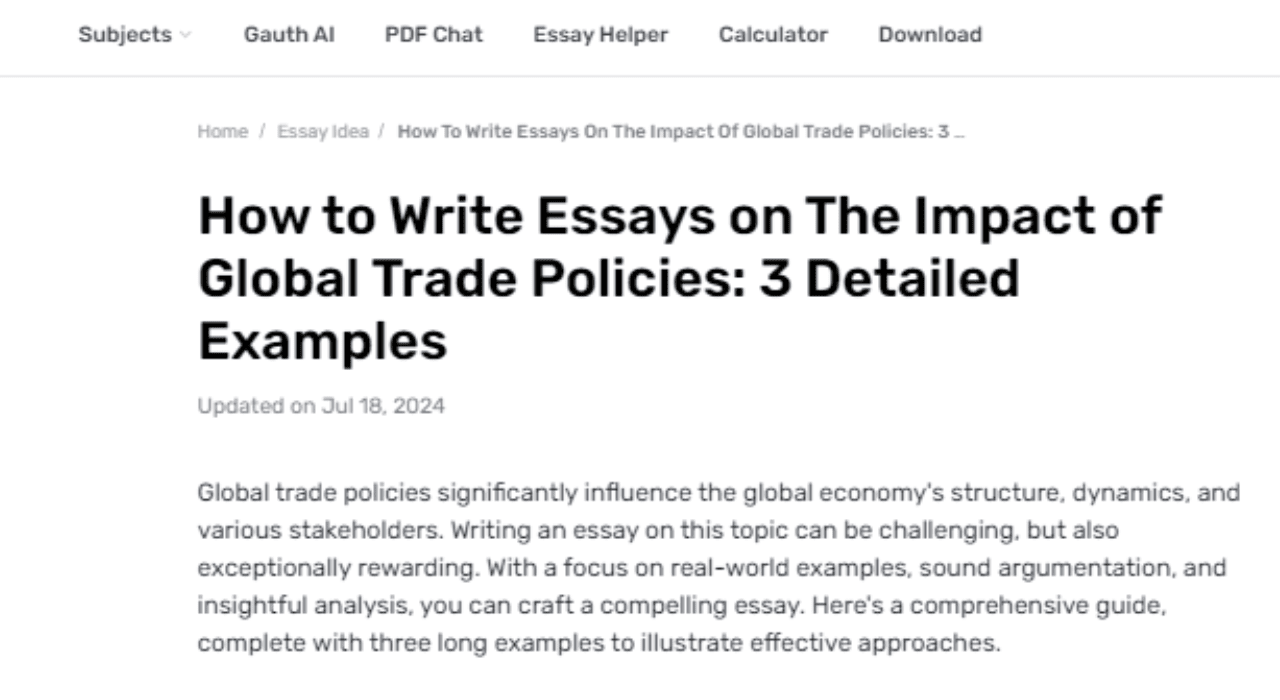 How Do Current Global Trade Policies Affect Emerging Markets?